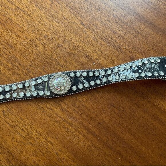 Blazin Roxx Mossy Oak Breakup Camo Leather Belt Size Small 38” end to end - Picture 6 of 13